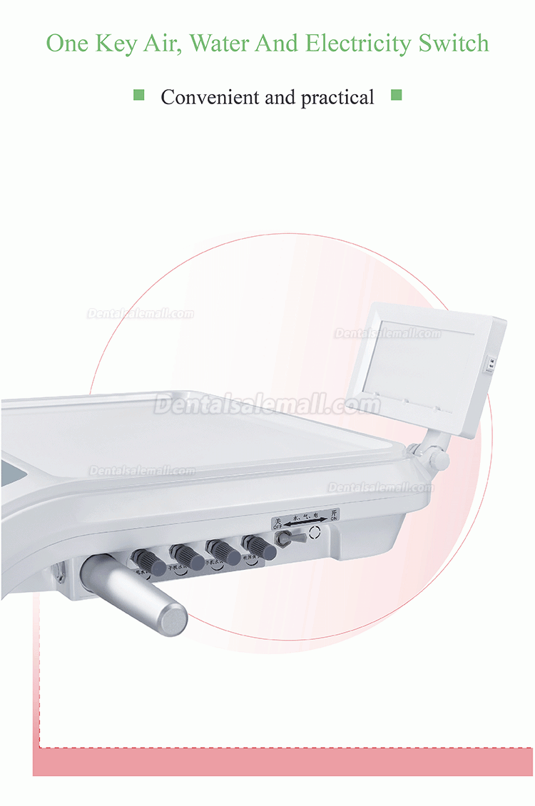 Gladent® GD-S200 Simple Dental Chair Treatment Unit With Ceramic Rotatable Spitton